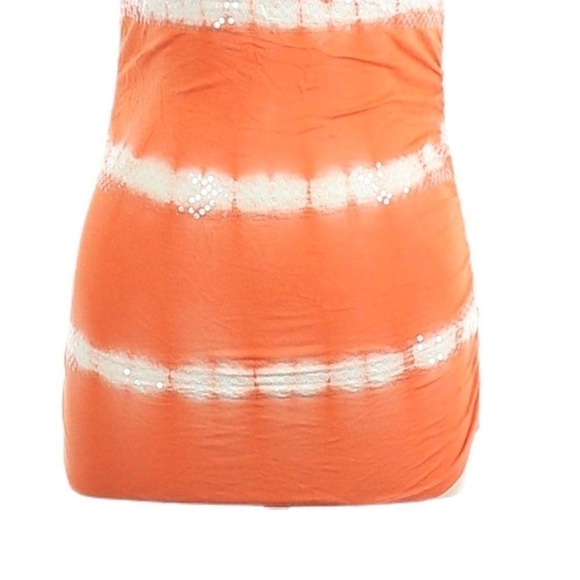 🌺 INC International Concepts Striped Sequin Tie-Dye Lightweight Blouse Size M - Picture 4 of 8